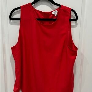 J. Crew Bright Red Sleeveless Tank Top